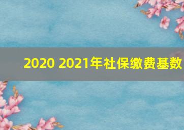 2020 2021年社保缴费基数